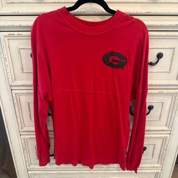 Tops - Red Long Sleeve GA Shirt